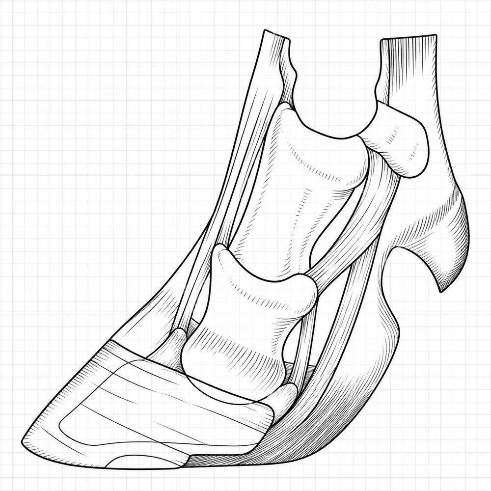Tırnak anatomisi çizimi